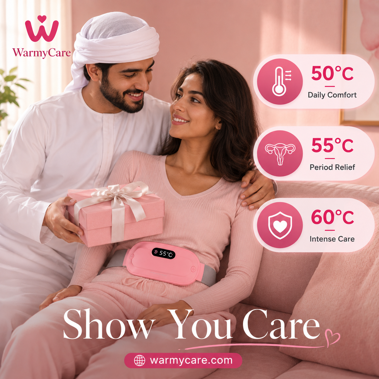 WarmyCare Relief Pod Portable Heating Pad for Women