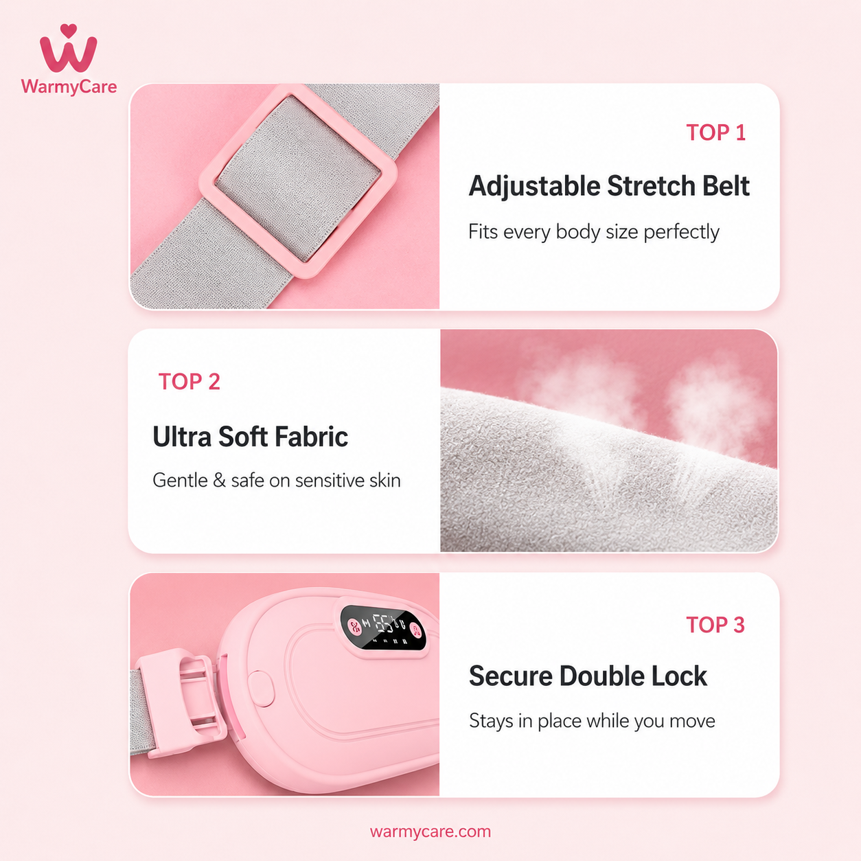 WarmyCare Relief Pod Portable Heating Pad for Women